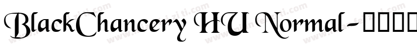 BlackChancery HU Normal字体转换